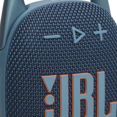image JBL Clip 5, Enceinte Bluetooth ultra-portable, mousqueton intégré, son JBL Pro, basses percutantes, 12 heures d'autonomie, fonction Playtime Boost, résistante à l'eau et à la poussière IP67, en bleu