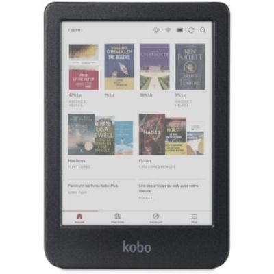 image Kobo Clara Colour | Liseuse eBook Couleur | Écran Couleur E Ink Kaleido™ 3 sans Reflets de 6" | Option Mode Sombre | Étanche | Livres Audio | 16 Go de Stockage | Noir