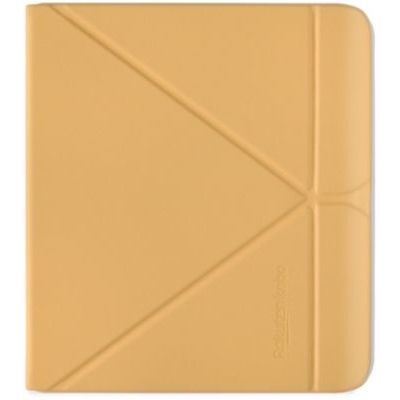 image Kobo Étui SleepCover pour Libra Colour | Jaune Beurre| Technologie Veille/réveil | Support intégré à 2 Voies | Cuir végétalien | Compatible avec liseuse Kobo Libra Colour 7"