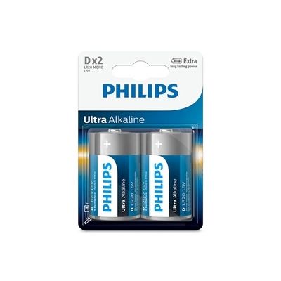 image Philips lr20e2b/10 – batterie d Ultra alcaline, 2-Blister