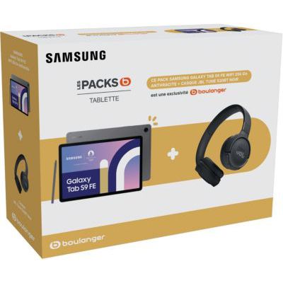 image Tablette Android SAMSUNG Pack S9FE + Casque JBL Tune 520