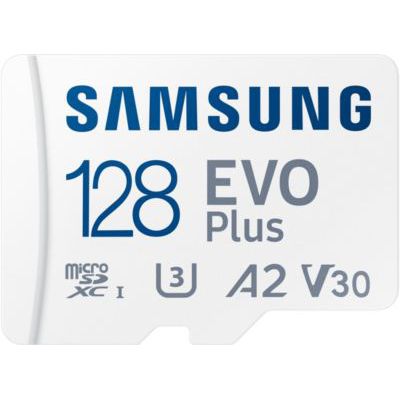 image Samsung Evo Plus 2024 Carte mémoire microSD avec Adaptateur SD 128 Go