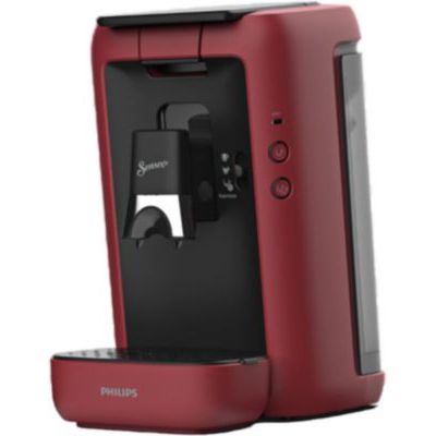 image Philips Domestic Appliances CSA260/91 Senseo Maestro Machine à Café Dosettes avec Réservoir d'Eau de 1,2 Litre, Sélection l'Intensité du et Fonction Mémo, Produit Vert, Couleur : Rouge