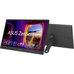 image produit ASUS ZenScreen MB166CR Moniteur USB Portable 16" (15,6" visualisable), Full HD, IPS, USB Type-C, sans Scintillement, Filtre de lumière Bleue, Surface Anti-Reflets, béquille à 360°