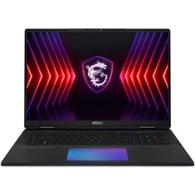 image MSI Titan 18 HX A14VHG-019FR : Intel Core i9 14900HX - 32GB DDR5 - SSD 2TB - Nvidia RTX4080 12GB - 18' UHD+ Miniled 120Hz - Windows 11 Professionnel