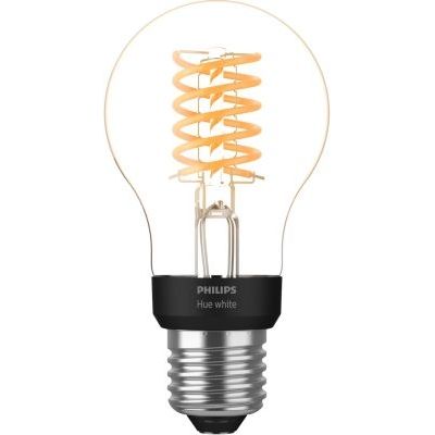 image Philips Hue Ampoule LED Connectée White Filament E27 Forme Standard, Compatible Bluetooth 7 W, Fonctionne avec Alexa et Google Assistant