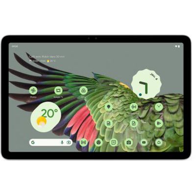 image Google Pixel Tablet – Tablette Android avec écran 11 pouces et autonomie extra longue – 8 Go de RAM – 128 Go d'espace de stockage – Vert Sauge + Pixel Buds A-Series – Océan