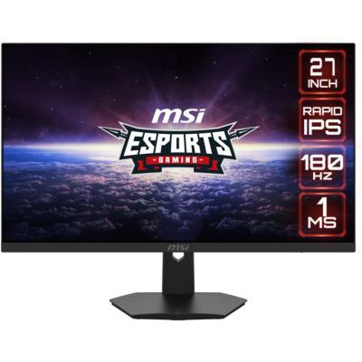 image MSI G274F Écran PC Gaming 27 Full HD - Dalle Rapid IPS 1920x1080, 180Hz / 1ms, 16:9, G-Sync Compatible - HDMI 2.0, DisplayPort 1.2a