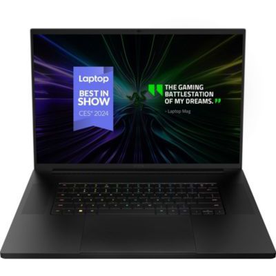 image Razer Blade 18 (2024) - 18 Pouces Ordinateur Portable de Gaming - NVIDIA Geforce RTX 4070 - Intel i9-14900HX - Ecran 18" QHD+ 300Hz (32GB DDR5 RAM, 1TB SSD, Aluminium) AZERTZ FR-Layout | Noir