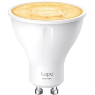 image Tapo Ampoule Connectée WiFi, Ampoule LED GU10, Blanc Chaude 2700K, Dimmable 350 Lumens, 2.9 W équivalent à 50W, Economie d'énergie, Compatible avec Alexa et Google Home, Tapo L610