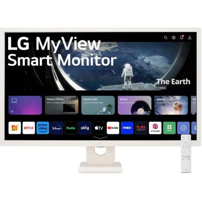 image LG MyView Smart Monitor 32SR50F-W Tout-en-Un 32" - Dalle IPS résolution FHD (1920x1080), 8ms GtG 60Hz, HDR 10, sRGB99% (CIE1931), inclinable