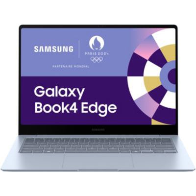 image Samsung Galaxy Book4 Edge Ordinateur Portable avec IA 14’’, Copilot+ PC, Snapdragon X Elite X1E-80-100, Mémoire 16 Go, Stockage 512 Go, Gris Glacier