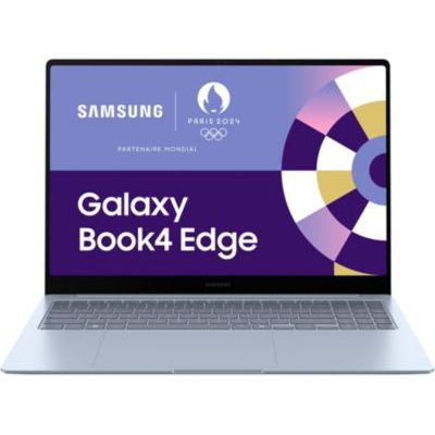 image Samsung Galaxy Book4 Edge Ordinateur Portable avec IA 16’’, Copilot+ PC, Snapdragon X Elite X1E-80-100, Mémoire 16 Go, Stockage 512 Go, Gris Glacier