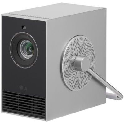 image LG CineBeam Q Vidéoprojecteur Portable HU710PB Compact pour Home Cinema, 500 lumen, 4K UHD, Projection Entre 50"~120", LG Smart webOS 6.0, Bluetooth et Haut-parleurs intégrés