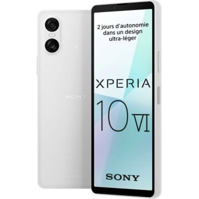 image Smartphone SONY XPERIA 10 VI Blanc 128Go 5G