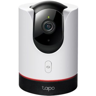 image Tapo Caméra de Surveillance intérieure 360° + Capteur de Contact C225 H100 T110. La caméra Tourne Autour du capteur de Contact, Une Diffusion dès Que Le capteur Le Remarque