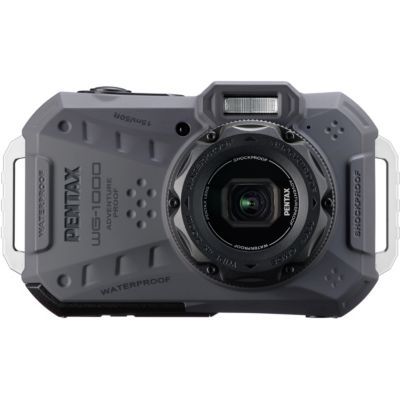 image Appareil Photo numérique Compact étanche PENTAX WG-1000 (Gris), conçu pour la Photographie décontractée en extérieur et sous-Marine, étanche jusqu'à Une Profondeur de 15 mètres, jusqu'à Une Heure