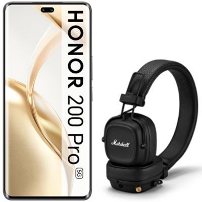 image Smartphone HONOR Pack 200 Pro Noir + Casque Marshall