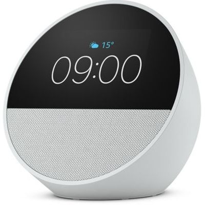 image Nouvel Amazon Echo Spot (modèle 2024) | Réveil connecté avec un son de qualité et Alexa | Blanc