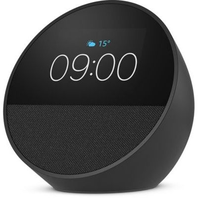 image Nouvel Amazon Echo Spot (modèle 2024) | Réveil connecté avec un son de qualité et Alexa | Noir