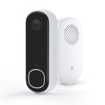 image produit Arlo Sonnette 2K + Arlo Chime Carillon, Sonnette de Surveillance WiFi Exterieure Sans Fil, Autonomie de 6 mois, Capteur de Mouvement, Audio Bidirectionnel, Essai Arlo Secure inclus, Blanc