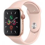 image produit Apple Watch Series 5 (GPS + Cellular, 44 mm) Boîtier en Aluminium Or - Bracelet Sport Rose des Sables