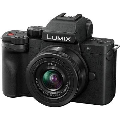 image Panasonic Lumix G100D | Appareil Photo Hybride + Objectif Lumix 12-32mm (Capteur 4/3 20.3MP, Vidéo 4K/ 30p, OZO Audio by Nokia, Mode Selfie Vidéo, Stab.) Noir – Version Française