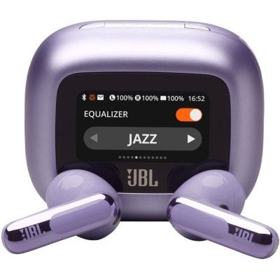 image JBL Live Flex 3, Écouteurs sans Fil, Bluetooth, jusqu'à 50 h d'autonomie, Réduction de Bruit Active, Son Haute fidélité Signature, étanches à l'eau IP54, Violet