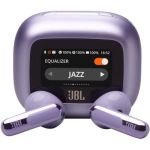 JBL Live Flex 3, Écouteurs sans fil, Bluetooth, jusqu'à 50 h d'autonomie, Réduction de Bruit Active, son haute fidélité JBL Signature, étanches à l'eau IP54, violet - livrable en France