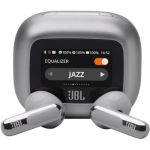 image produit JBL Live Flex 3, Écouteurs sans fil, Bluetooth, jusqu'à 50 h d'autonomie, Réduction de Bruit Active, son haute fidélité JBL Signature, étanches à l'eau IP54, argent