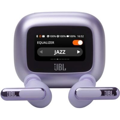 image JBL Live Beam 3, Écouteurs sans Fil avec Oreillettes, Bluetooth, jusqu'à 48 h d'autonomie, Réduction de Bruit Active, Son Haute fidélité Signature, étanches à l'eau IP55, Violet