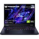 image produit ACER Portable Predator Helios 16 PH16-72-79YU Intel Core i7-14700HX 32GB DDRS5 1ToSSD NVIDIA GeForce RTX4070 16'' WQXGA IPS 240Hz (Mate) Win11H