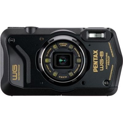 image PENTAX Caméra d'aventure WG-8 Noire Toutes Saisons, avec Une Performance exceptionnelle, imperméable, résistante à la poussière, aux Chocs, Anneau Lumineux Multi-Applications pour Macro Photographie