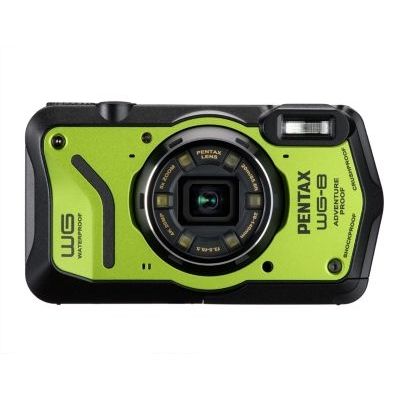 image PENTAX Caméra d'aventure WG-8 Verte Toutes Saisons, avec Une Performance exceptionnelle, imperméable, résistante à la poussière, aux Chocs, Anneau Lumineux Multi-Applications pour la Macro