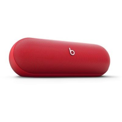 image beats Pill – Enceinte sans Fil Bluetooth et Recharge Mobile Via USB-C – Jusqu'à 24 Heures d'autonomie, résistance à l'eau (IP67), compatibilité Apple et Android, Microphone intégré – Rouge Flamboyant