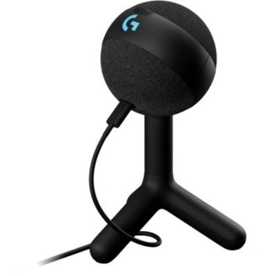 image Logitech G Yeti Orb Microphone Gaming RVB à condensateur avec LIGHTSYNC, USB prêt à l’Emploi pour Streaming, cardioïde, pour PC/Mac - Noir