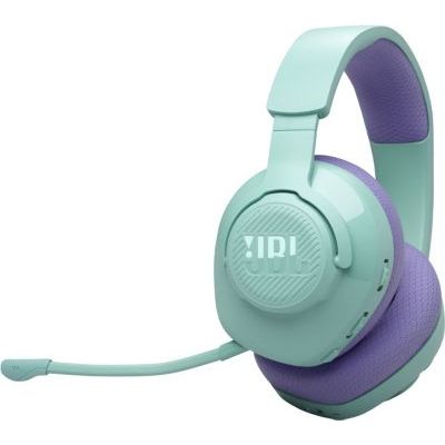 image JBL Quantum 360 Casque gaming circum-auriculaire sans fil, double connexion 2,4 GHz et Bluetooth, autonomie 22 h, micro amovible, compatible avec plusieurs plateformes, bleu cyan