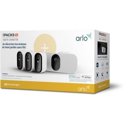 image Caméra de surveillance ARLO Wifi PACK VMC3350-100EUS + FB1001-100EUS