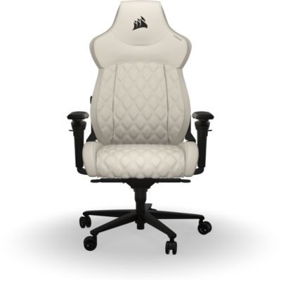 image Corsair TC500 Luxe Fauteuil Gaming – Tissu Respirant de Qualité Supérieure – Sièges Larges – Accoudoirs Réglables dans Cinq Directions – Support Lombaire Réglable – Frost