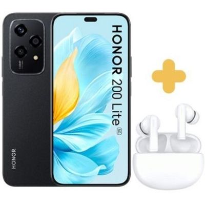 image Smartphone HONOR Pack 200 Lite Noir + Earbuds X5