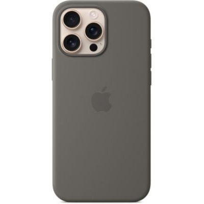 image Apple Coque en Silicone avec MagSafe pour iPhone 16 Pro Max - Gris minéral ​​​​​​​