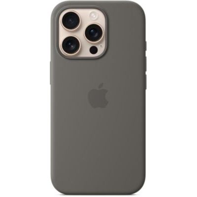 image Apple Coque en Silicone avec MagSafe pour iPhone 16 Pro - Gris minéral ​​​​​​​