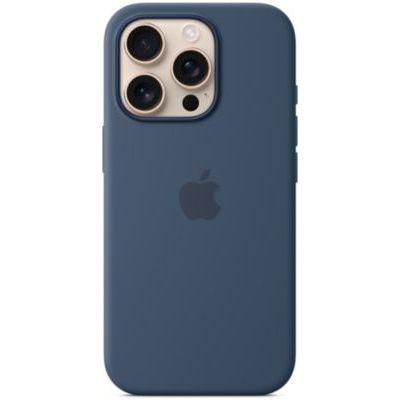 image Apple Coque en Silicone avec MagSafe pour iPhone 16 Pro - Denim ​​​​​​​