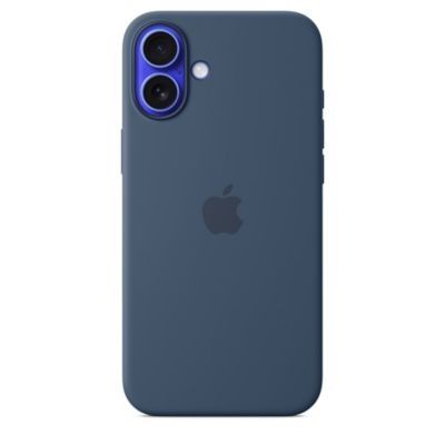 image Apple Coque en Silicone avec MagSafe pour iPhone 16 Plus - Denim ​​​​​​​