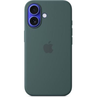 image Apple Coque en Silicone avec MagSafe pour iPhone 16 - Vert lacustre ​​​​​​​