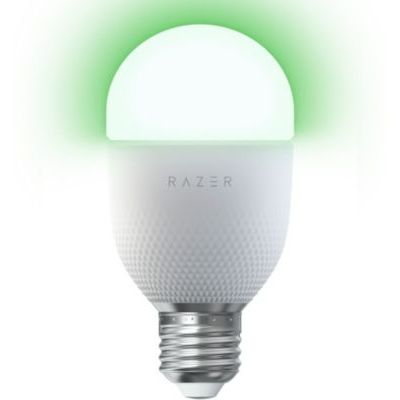 image Razer Aether Bulb - Ampoule Intelligente LED RGB pour Maison Connectée (Chroma RGB 16.8 Millions de Couleurs, Compatible avec Matter et l'Application Maison Intelligente