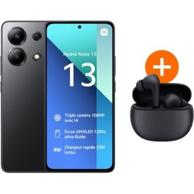 image Smartphone XIAOMI Pack Redmi Note 13 + Redmi Buds4 active