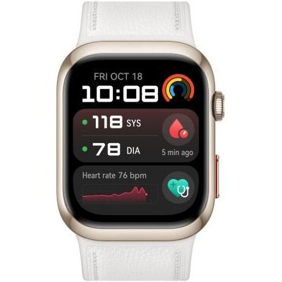 image HUAWEI Watch D2, Montre Connectée, Mesure ambulatoire de la Pression artérielle, Analyse ECG, Surveillez fréquence Cardiaque, SpO2, fréquence respiratoire, Design Fin et léger, iOS & Android, Or