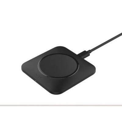 image Belkin BoostCharge Pro Chargeur à Induction avec alignement Facile (Recharge Rapide de 15 W, pour iPhone, Samsung Galaxy, Airpods Pro, et Tout Appareil Compatible MagSage, Noir)