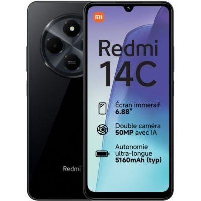 image Smartphone XIAOMI Redmi 14C 256Go Noir